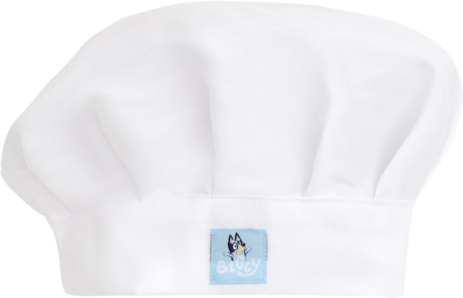 image:imageBluey Twill Apron and Chef Hat Cooking Set Kid and Adult SizesSky Blue Bluey