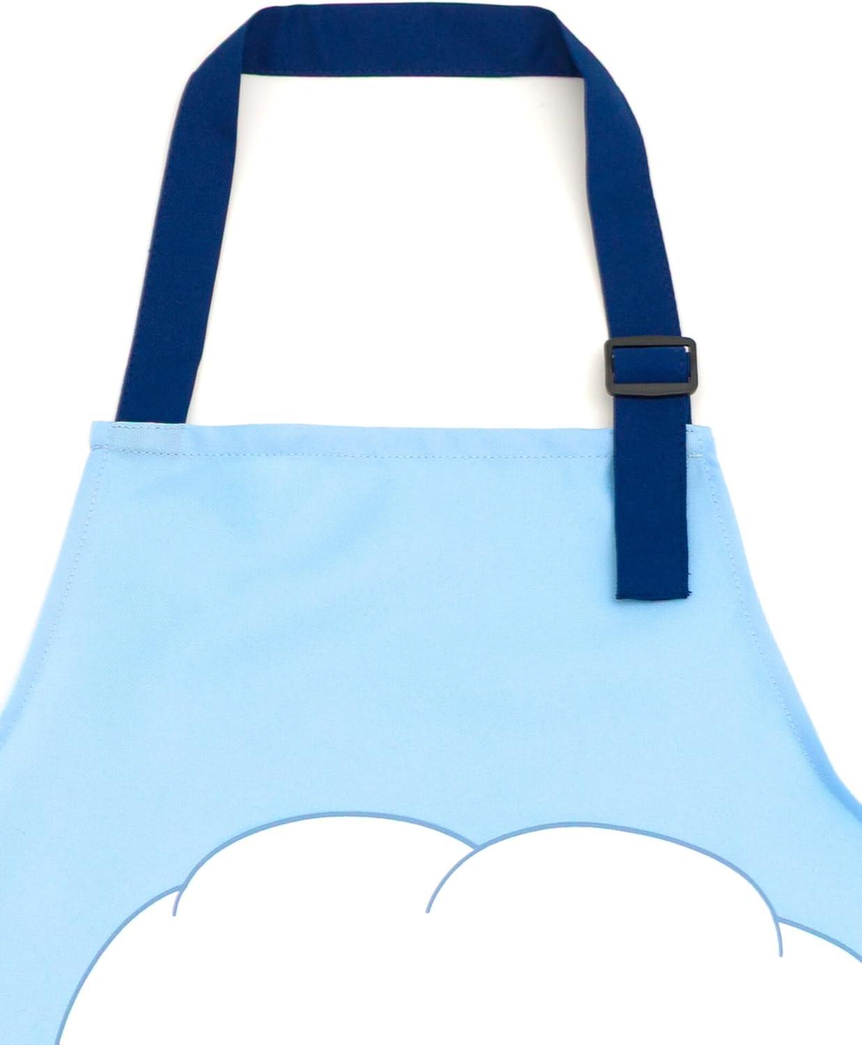 image:imageBluey Twill Apron and Chef Hat Cooking Set Kid and Adult SizesSky Blue Bluey