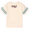 Bluey Drop Shoulder T-Shirt and Shorts Outfit Set Toddler to Big Kid Sizes (2T – 10-12)(Cream / Blue)