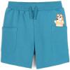 Bluey Drop Shoulder T-Shirt and Shorts Outfit Set Toddler to Big Kid Sizes (2T – 10-12)(Soft Aqua Green / Blue)