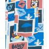Bluey Hawaiian Button Down Dress Shirt Toddler to Adult Sizes (2T – 2XL)(Blue)