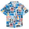 Bluey Hawaiian Button Down Dress Shirt Toddler to Adult Sizes (2T – 2XL)(Blue)