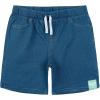 Bluey T-Shirt and French Terry Denim Shorts Outfit Set Newborn to Little Kid Sizes (0-3 Months – 5)(Green / Blue)