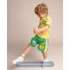 Bluey T-Shirt and Mesh Shorts Outfit Set Infant to Big Kid Sizes (12 Months – 10-12)(Yellow / Green)