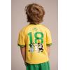 Bluey T-Shirt and Mesh Shorts Outfit Set Infant to Big Kid Sizes (12 Months – 10-12)(Yellow / Green)