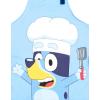Bluey Twill Apron and Chef Hat Cooking Set Kid and Adult Sizes(Sky Blue  Bluey)