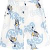 Bluey Waffle T-Shirt & Shorts Set Infant to Little Kid Sizes (12 Months – 7-8)(Off-white / Blue)