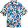 Bluey Hawaiian Button Down Dress Shirt Toddler to Adult Sizes (2T – 2XL)(Blue)