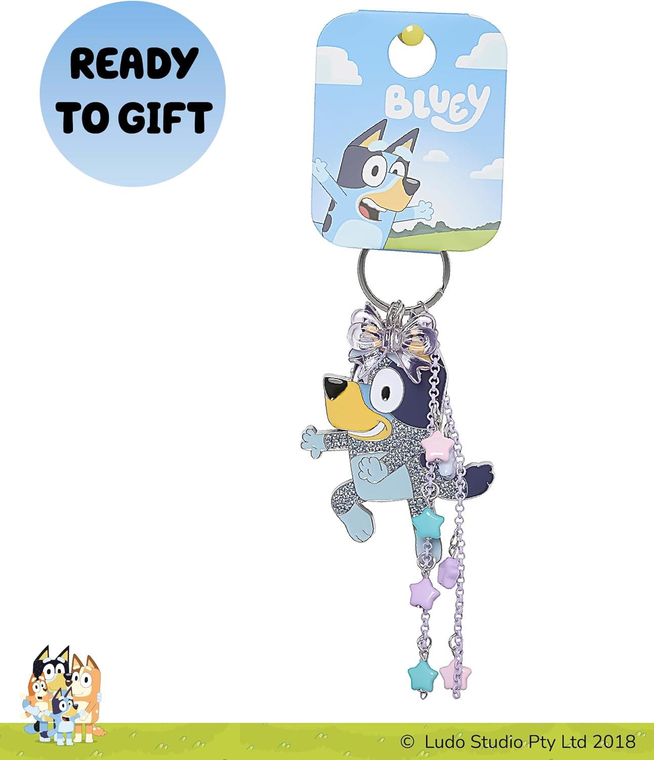 image:imageBluey Bag Charms with Lobster Clip Official License Liquid and Pave Crystal Charm KeychainsBluey Stars