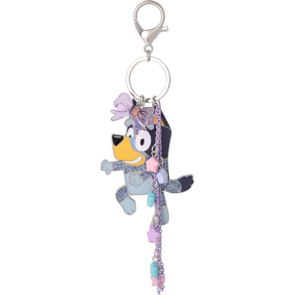 image:imageBluey Bag Charms with Lobster Clip Official License Liquid and Pave Crystal Charm KeychainsBluey Stars
