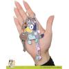 Bluey Bag Charms with Lobster Clip Official License, Liquid and Pave Crystal Charm Keychains(Bluey Stars)