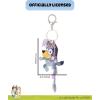Bluey Bag Charms with Lobster Clip Official License, Liquid and Pave Crystal Charm Keychains(Bluey Stars)