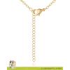 Bluey Charm Necklace Official License, 16″+2″ 18k Gold Flash-Plated Necklace with 3 Dangle Charms