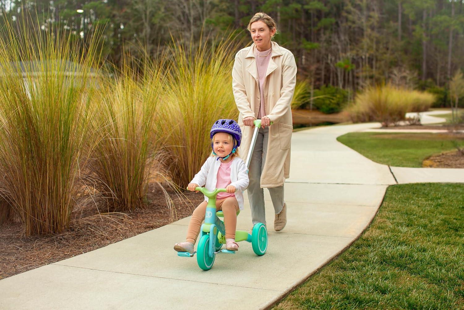 image:imageDynacraft Bluey Riding Toys for Toddlers 3in1 Push Trike amp 4Wheel Balance BikeBlue