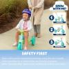 Dynacraft Bluey Riding Toys for Toddlers — 3-in-1 Push Trike & 4-Wheel Balance Bike(Blue)