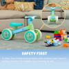 Dynacraft Bluey Riding Toys for Toddlers — 3-in-1 Push Trike & 4-Wheel Balance Bike(Light Blue)