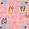 Bluey Girls’ 2-piece Loose-fit Button Down Matching Pajama Set, Soft & Cute for Kids(Fun Time)