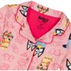 Bluey Girls’ 2-piece Loose-fit Button Down Matching Pajama Set, Soft & Cute for Kids(Fun Time)